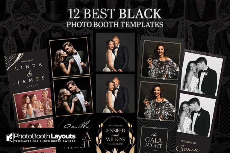 Best Black Photo Booth Templates