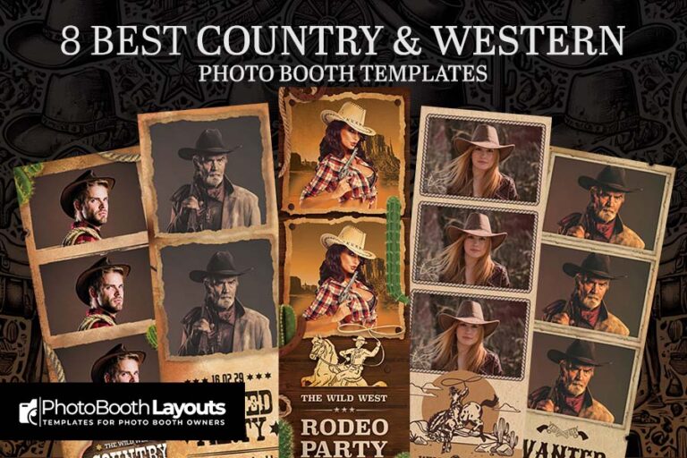 Best Country & Western Photo Booth Templates