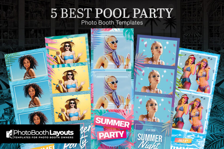 Best Pool Party Photo Booth Templates