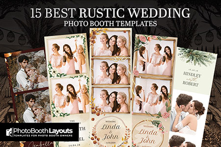 Rustic Wedding Photo Booth Templates