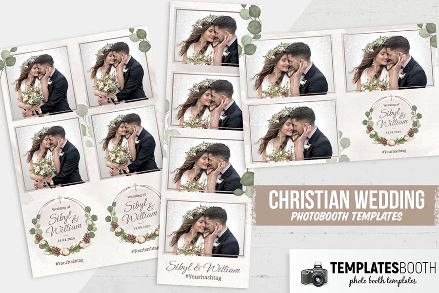 Christian Wedding Photo Booth Template
