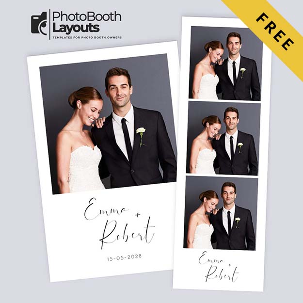Free Wedding Photo Booth Template Thumbnail