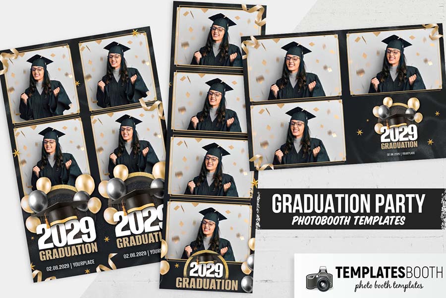 Graduation Celebration Photo Booth Template