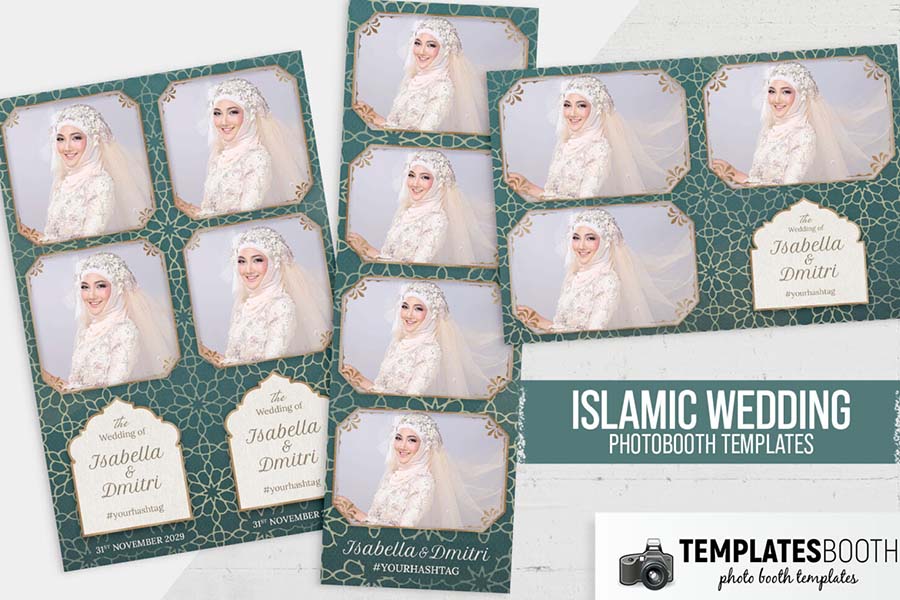Islamic Wedding Photo Booth Template